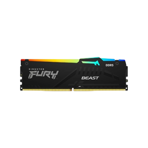 KINGSTON FURY BEAST RGB 8GB DDR5 6000MT/s CL40 BLACK